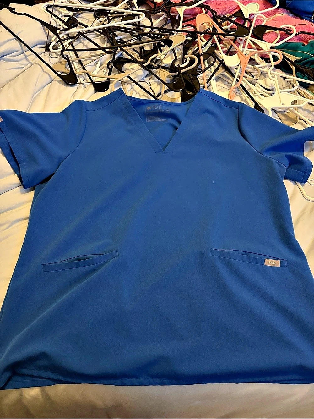 FIGS Casma Scrub Top Blue XXL